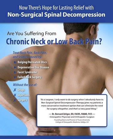 decompression therapy flyer